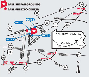 Carlisle Fairgrounds Alternative Directions